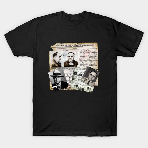 Al Capone Files T-Shirt by GrampaTony